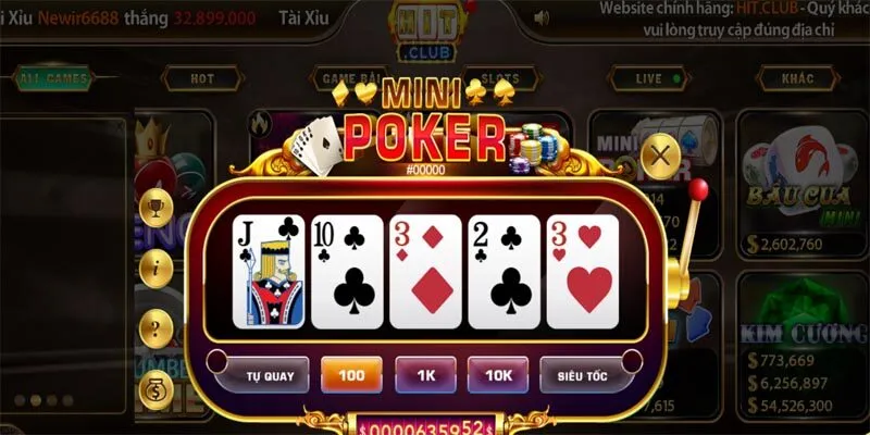 Giới thiệu về game Mini Poker