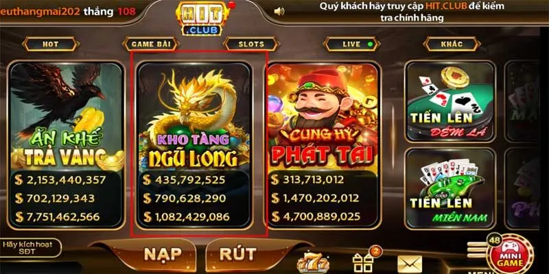 Khám Phá 05 Lý Do Nên Tham Gia Sảnh Game Kho Tàng Ngũ Long